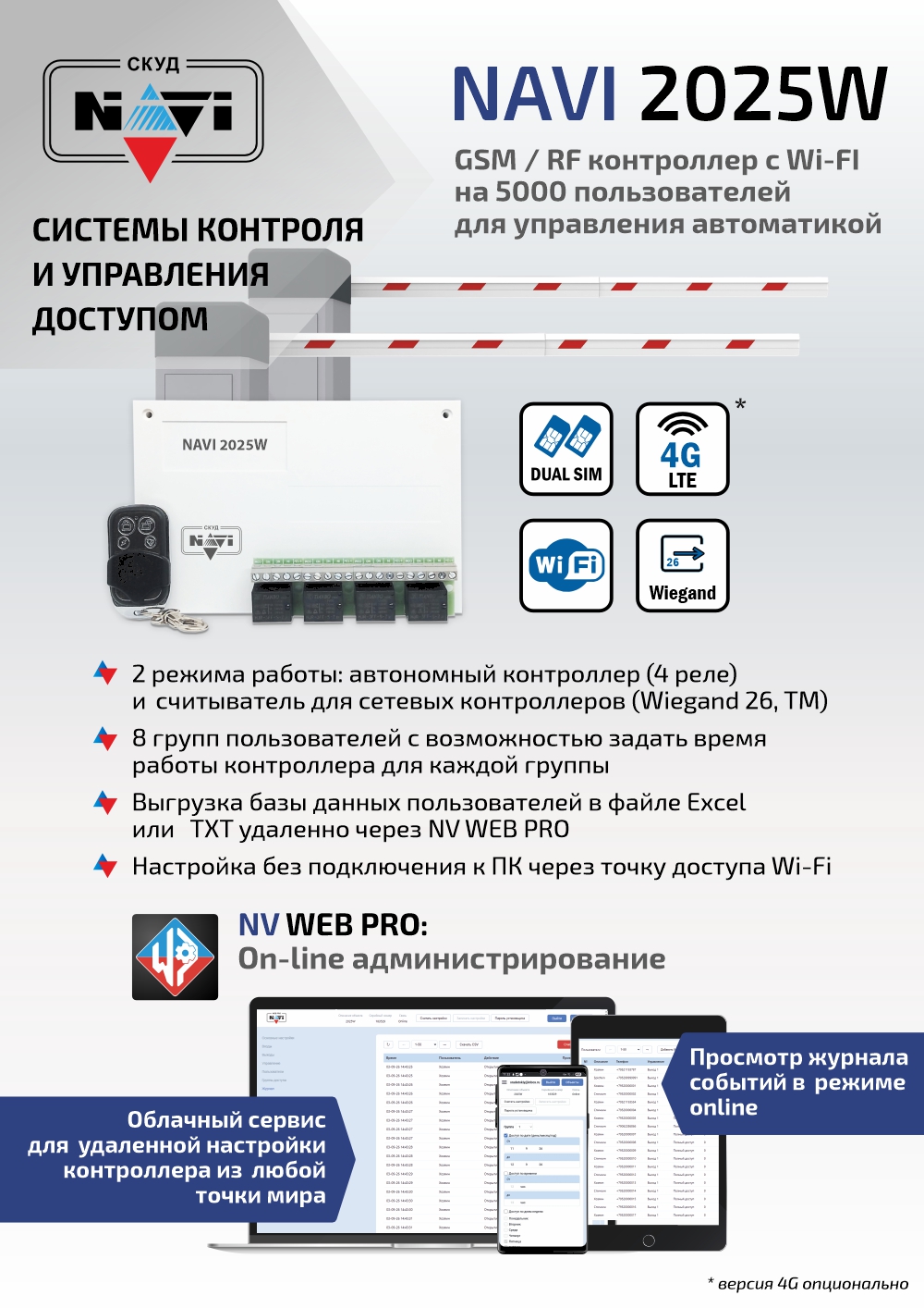 NAVI СКУД: Новый контроллер с облачным сервисом для настройки!